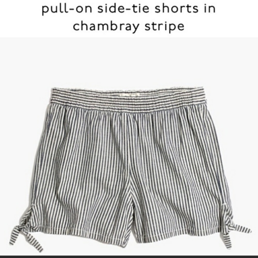 Madewell Pull On Side Tie Shorts